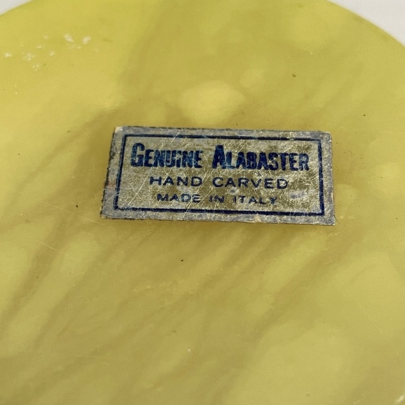 Alabaster hinged trinket box VINTAGE - Picture 4 of 6